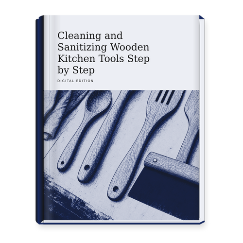 Cleaning and Sanitizing Wooden Kitchen Tools Step by Step ebook cover